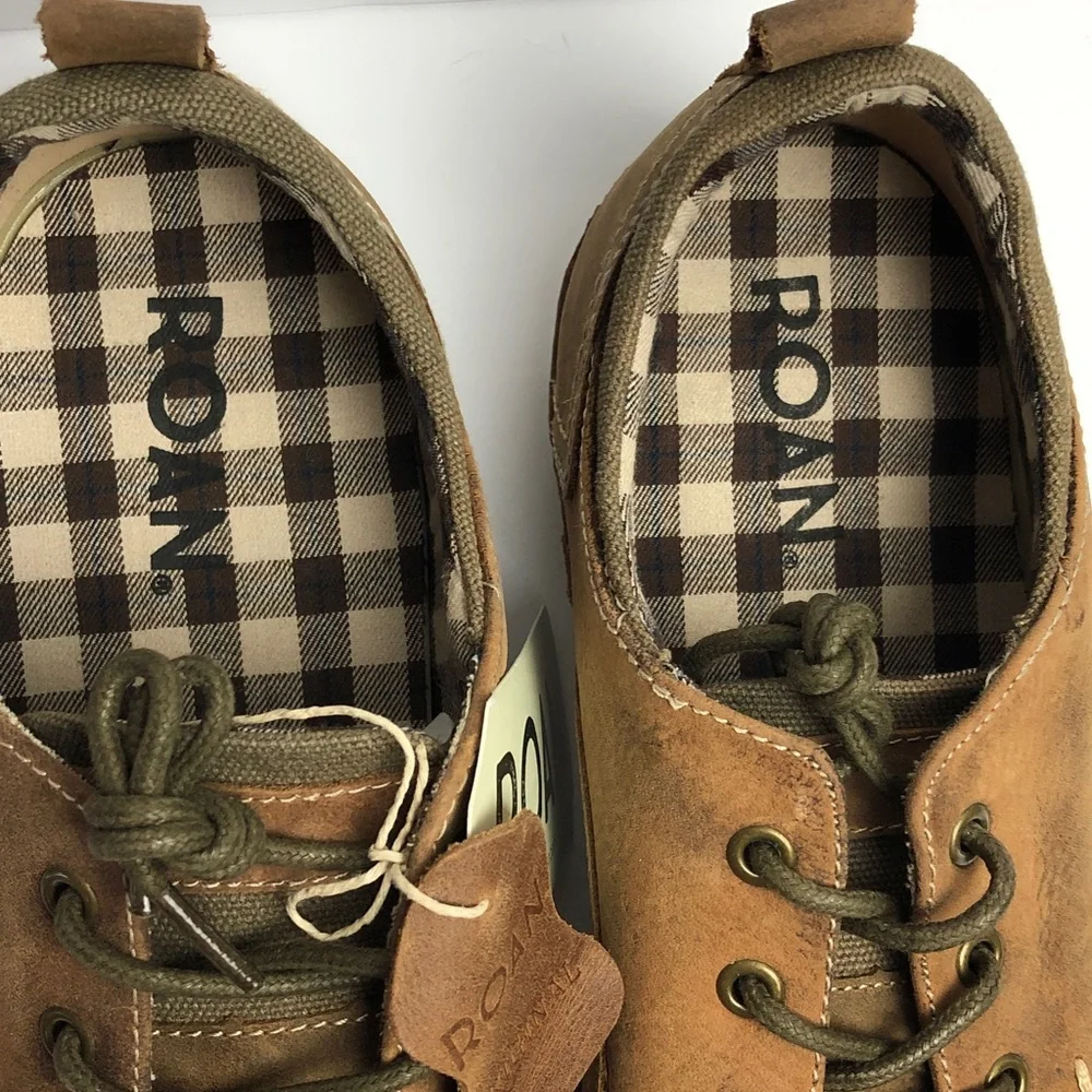 Roan by BedStu Arlo shoes size 9.5 Tan Greenland Brown Leather Oxfords